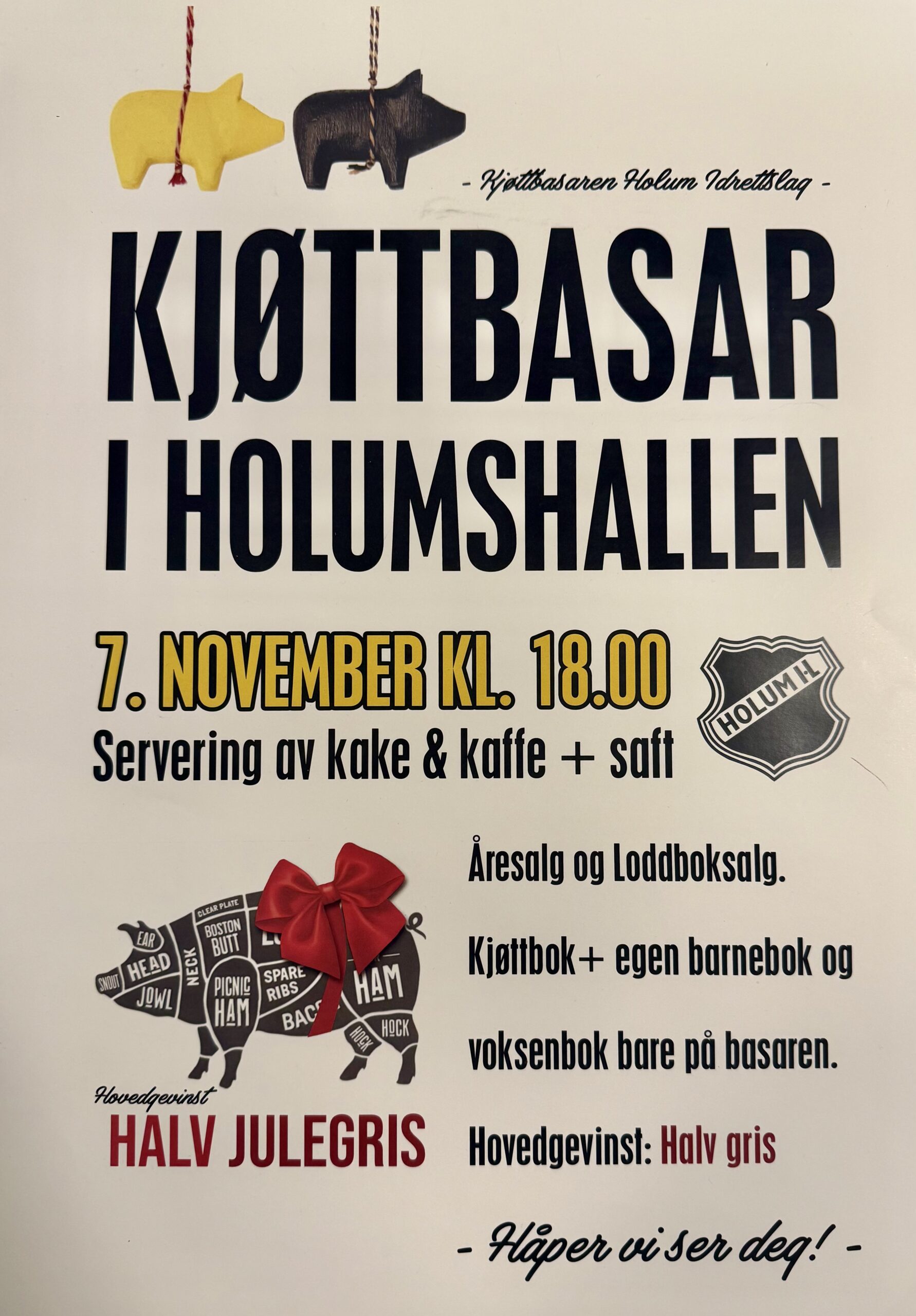 Kjøttbasar i Holumhallen!